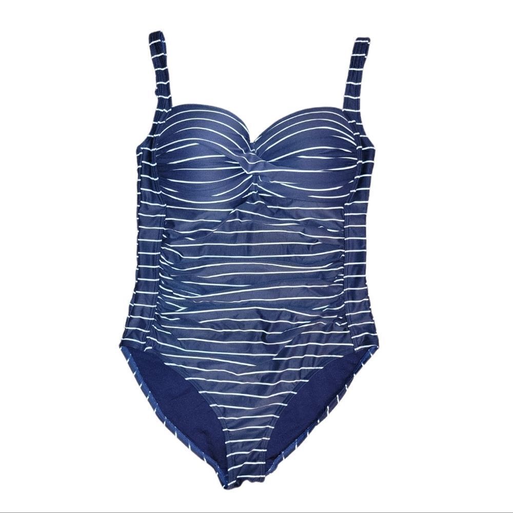 Nip Tuck Capri Stripe Twist Front Multifit One Pi… - image 4